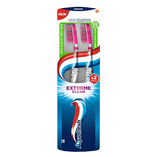 AQUAFRESH TOOTHBR EXTREME CLEAN 1+1 VAP