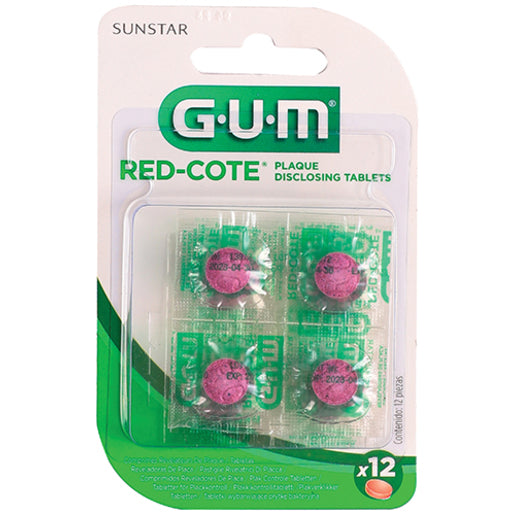 GUM RED-COTE DISCLOSING TABLETS 12