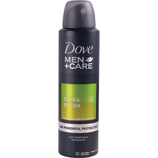 DOVE MENS AEROSOL EXTRA FRESH 150ML