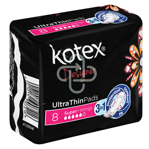 KOTEX ULTRA THIN PADS SUPER PLUS WINGS 8