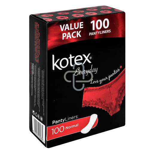 KOTEX PANTYLINERS REGULAR UNSCENTED 100