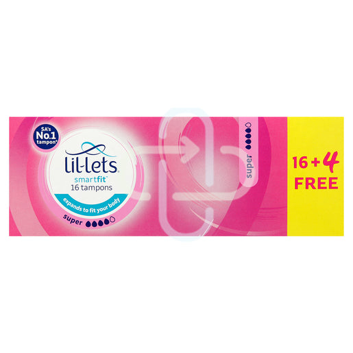 LIL-LETS TAMPON SUPER MED-HEAVY FLOW 20