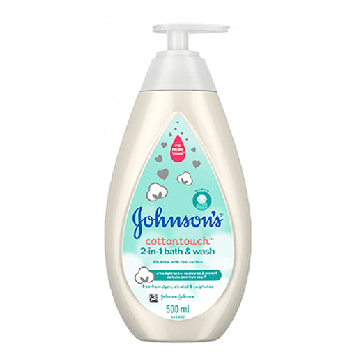 J&J COTTON TOUCH 2IN1 BATH & WASH 500ML