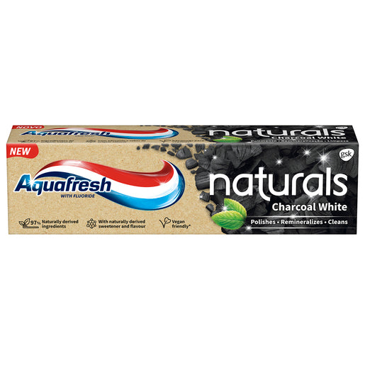 AQUAFRESH TOOTHPASTE CHARCOAL WHITE 75ML
