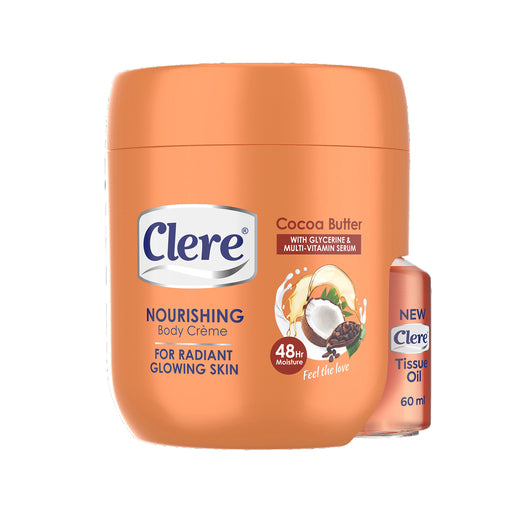 CLERE COCOA BUTTER + TISSUE OIL 400ML + 60ML