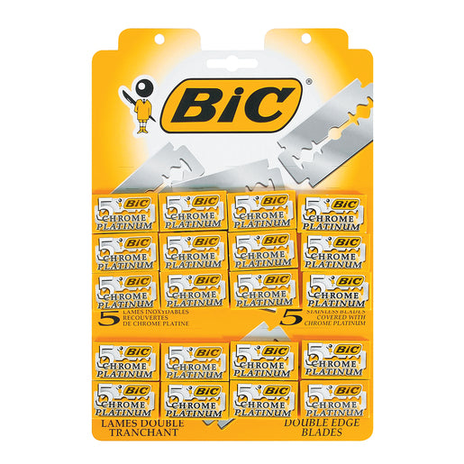 BIC DOUBLE EDGED BLADE CARD 5X20