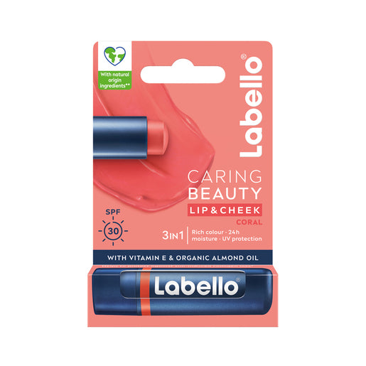 LABELLO LIP CARE CORAL-NUDE 3IN 1 4.8G