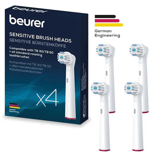 BEURER FITS ALL ELEC TBRSH SOFT HEAD 4PK