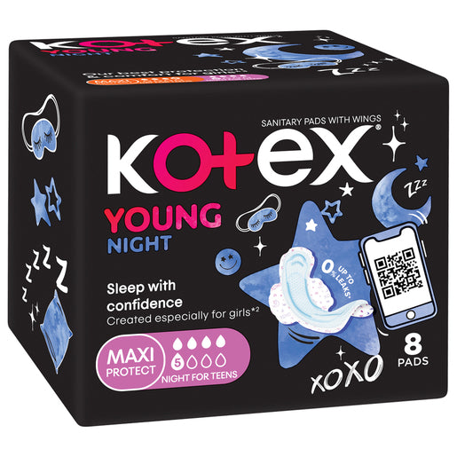 KOTEX YOUNG MAXI PADS NIGHTS 8