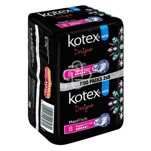 KOTEX MAXI PADS SUPER WINGS DUO 16