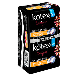 KOTEX ULTRA THIN PADS NORMAL WING DUO 20