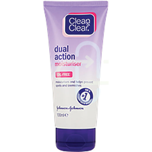 CLEAN & CLEAR DUAL ACTION MOISTURISER 100ML