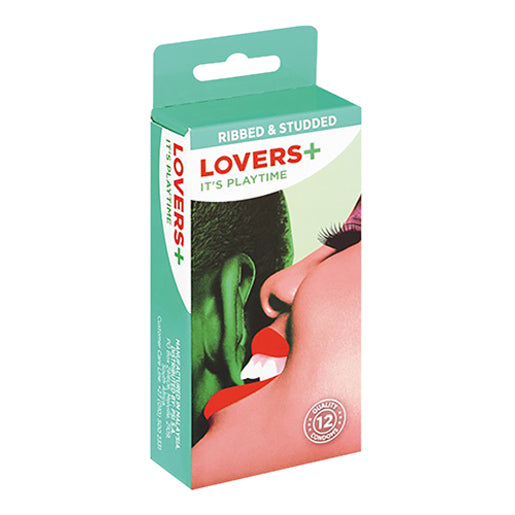 CONDOM LOVERS PLUS RIBBED & STUDDED 12