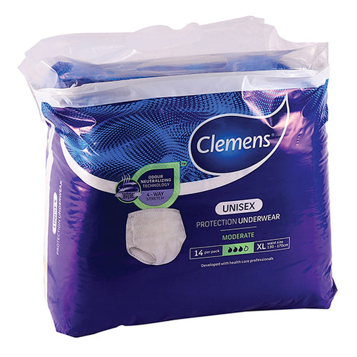 CLEMENS UNISEX PROTECTIVE UNDERWEAR X-LARGE 14