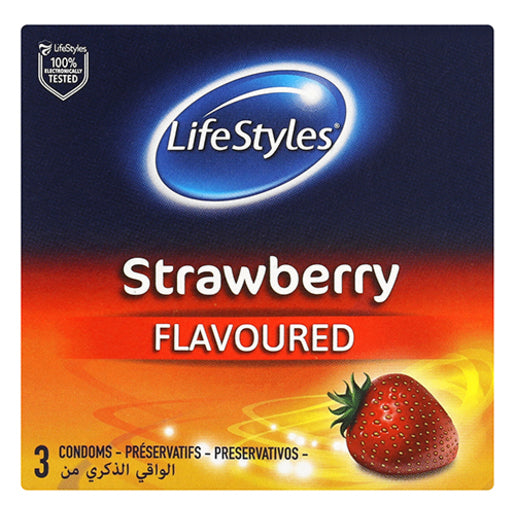CONDOM LIFESTYLE STRAWBERRY 3