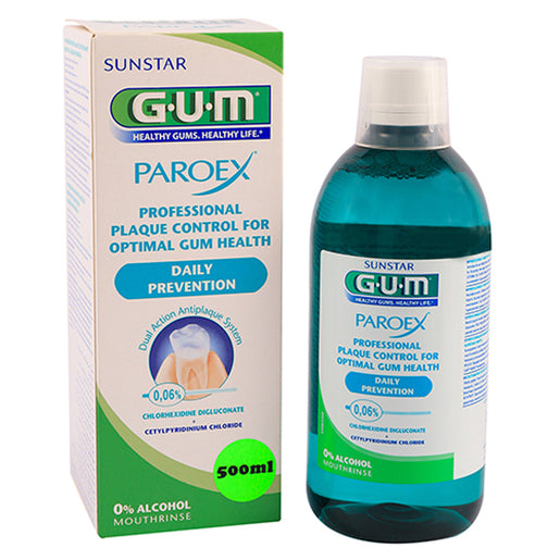 GUM PAROEX MOUTHRINSE 0.06% 500ML