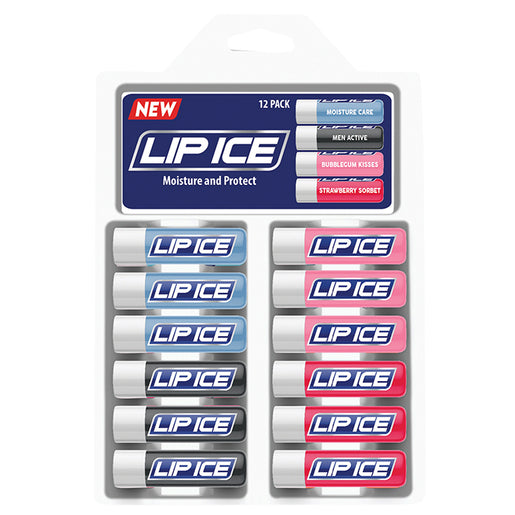 LIP ICE LIP BALM ASSORT SILICONE TRAY 12